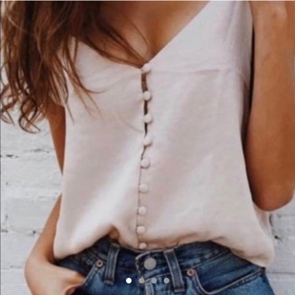 brandy melville silk tank top